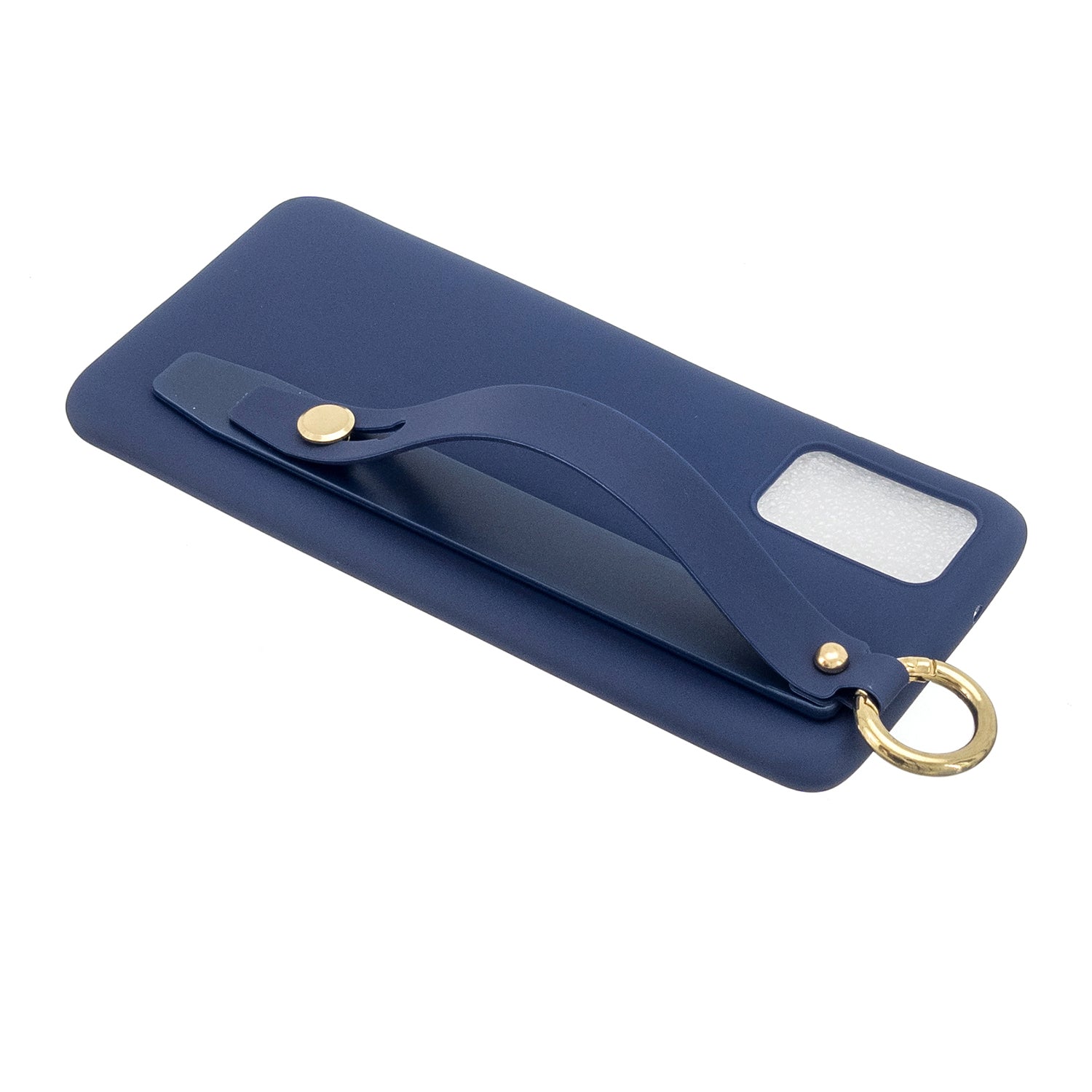 TPU Cell Phone Back Case with Wrist Strap Kickstand for Samsung Galaxy S20 Plus / S20 Plus 5G - Dark Blue TPU Cell Phone Back Case with Wrist Strap Kickstand for Samsung Galaxy S20 Plus / S20 Plus 5G - Dark Blue